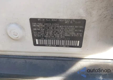 2011 Subaru Forester 2.5X z USA, uszkodzony, nr VIN JF2SHABC8BH721610